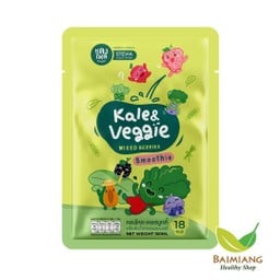 หลงใหล: เคลสมูทตี้ผักรวมผสมเบอร์รี