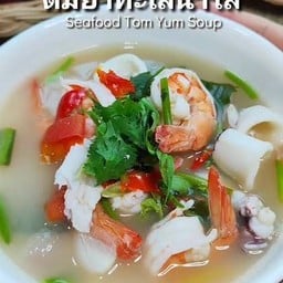 ต้มยำทะเลกุ้ง+หมึก