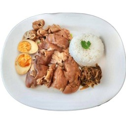 ข้าวหมู+ไส้+ไข่ (ขาหมูจุฬา)