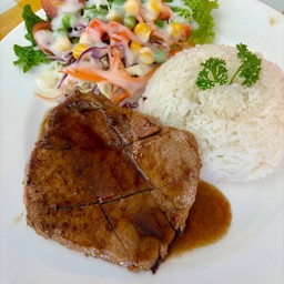 ข้าวหน้าสเต็กบาบีคิว