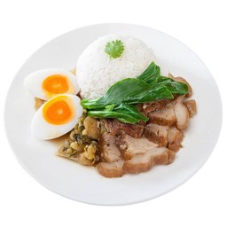 ข้าวขาหมู+ไข่ (ขาหมูจุฬา)