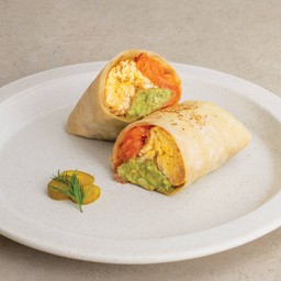 Salmon & egg wrap