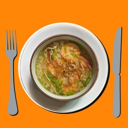 ข้าวต้มกุ้งทรงเครื่อง