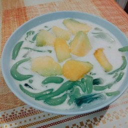 ลอดช่องแตงไทยราดน้ำกะทิ