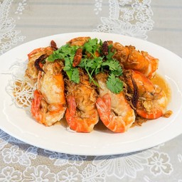 กุ้งซอสมะขาม (ใหญ่ 8 ตัว)
