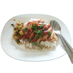 ข้าวขาหมู+ไส้ (ขาหมูจุฬา)