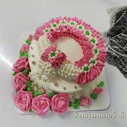 เค้กพวงมาลัย ขนาด 1ปอนด์