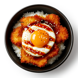 ข้าวไก่ฮอตสไปซี่และไข่ดาว