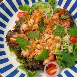 สลัดแซ่บกุ้งสด