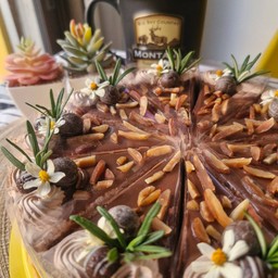 อัลมอลช็อคโกแลตเค้ก /2ปอนด์ ตัด 10 ชิ้น