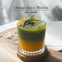 มัทฉะ+น้ำส้ม
