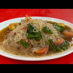 ตำเส้นเล็ก หมูยอ/กุ้ง/หอย(ระบุ1อย่าง)