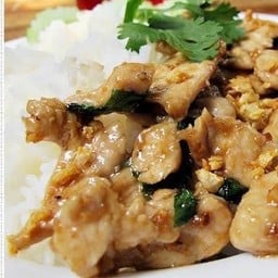 ข้าวไก่กระเทียม