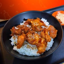 ข้าวหมูสามชั้นทอดน้ำปลา x จิ้มแจ่ว