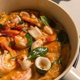 ข้าวไข่ข้นห่อหมกทะเล by ครัวน้องเพทาย