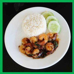 ข้าว กะเพรากุ้ง