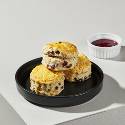 Cranberry Scone with Strawberry Jam