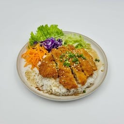 ข้าวหน้าหมูทอด