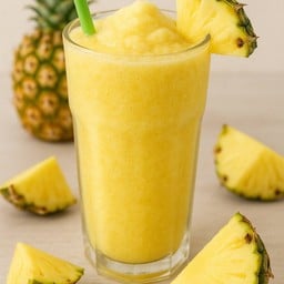 น้ำสับปะรดปั่น แก้วขนาด 22 ออนซ์