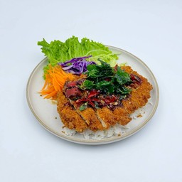 ข้าวหน้าไก่ทอด