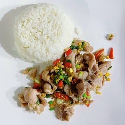 ข้าวหมูพริกเกลือ