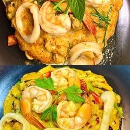 [เซตสุดฮิต] ไข่ข้นห่อหมกทะเล ล้นกล่อง + ไข่ข้นผัดผงกะหรี่ ล้นกล่อง