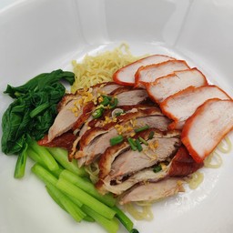 บะหมี่เป็ดย่าง+หมูแดง