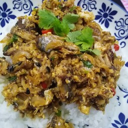 ข้าว ปลากระป๋องผัดไข่