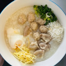 โจ๊กหมู+เครื่องใน