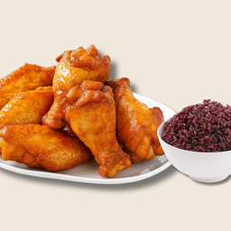 เซ็ตอิ่มคุ้ม1 ไก่อบบาบีคิว+ข้าวไรซ์เบอร์รี่