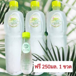 เซตคลายร้อน 2_น้ำมะพร้าวน้ำหอมแท้100%บ้านแพ้ว(1ลิตร) 1,000มล. x 3ขวด