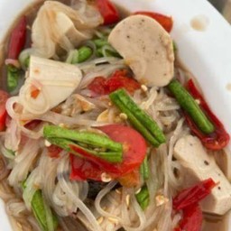 ตำเส้นเล็กหมูยอ