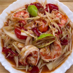 ตำกุ้งสุก
