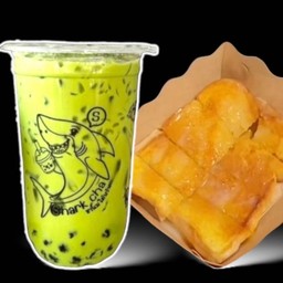 แคนตาลูป + ปังปิ้งเนยนม