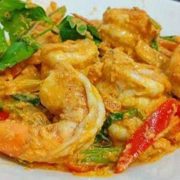 กุ้งผัดไข่เค็ม