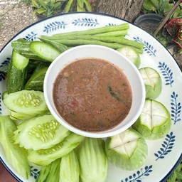 ชุดน้ำพริกกะปิใต้ รสเด็ด(พร้อมผักสด)