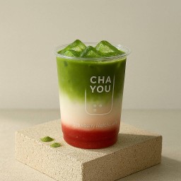 มัทฉะลาเต้สตอเบอรี่