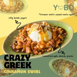 เครซี่กรีกจัมโบ้! ซินนาม่อนสเวิร์ล Cinnamon swirl Crazy Greek