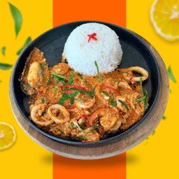 ข้าวห่อหมกไข่ข้นทะเลเดือด