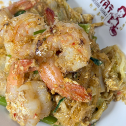 สุกี้แห้งกุ้ง