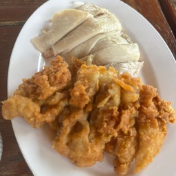 ไก่ต้มสับล้วน +ไก่ทอดสับล้วน
