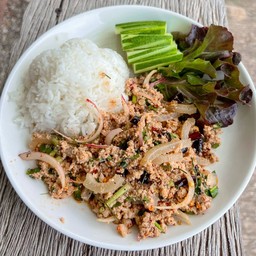 ข้าวลาบหมู