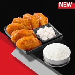 ปีกกลางไก่บอนชอน (6 ชิ้น)