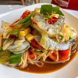 ตำเส้นเล็กกุ้งสด