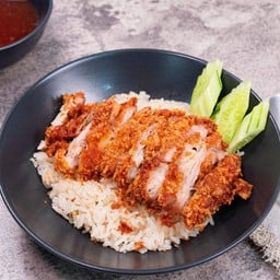 ข้าวมันไก่ทอดธรรมดา