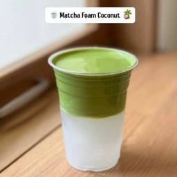 มัทฉะโฟมน้ำมะพร้าว