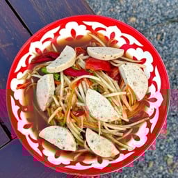 ตำปลาร้าหมูยอ