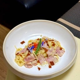 สปาเก็ตตี้คาโบนาร่าคริสปี้เบคอน