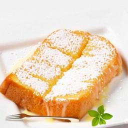 ปังปิ้งเเผ่นหน้าเนยโรยน้ำตาลไอซ์ซิ่ง