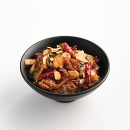 สไปซี่ข้าวหน้าหมูผัดซอสสไตล์ญี่ปุ่น